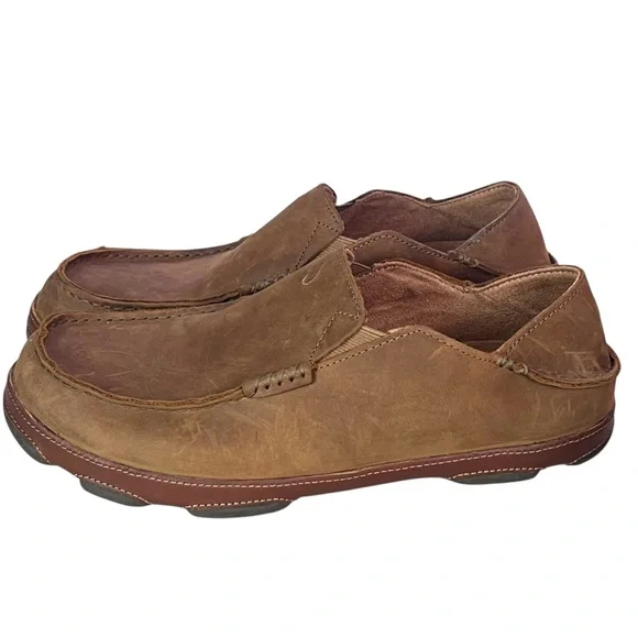 OluKai | Shoes | Olukai Moloa Leather Slip On Loafer Mens 5  display picture 2
